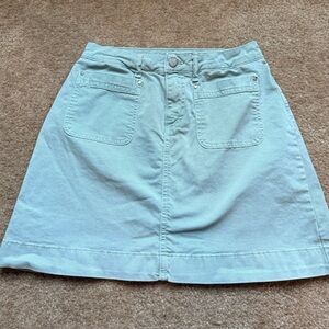 Boden patch pocket Green Denim cotton skirt 10p